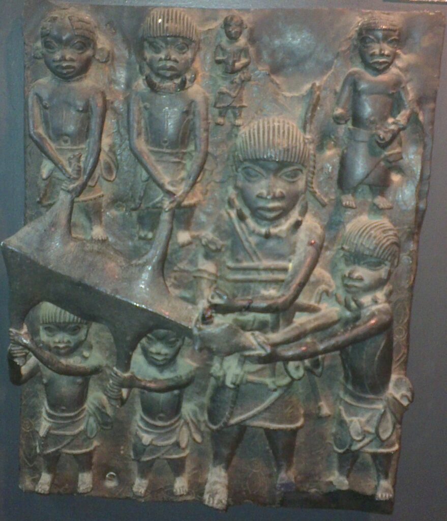 Bronze plaque at the Benin City National Museum