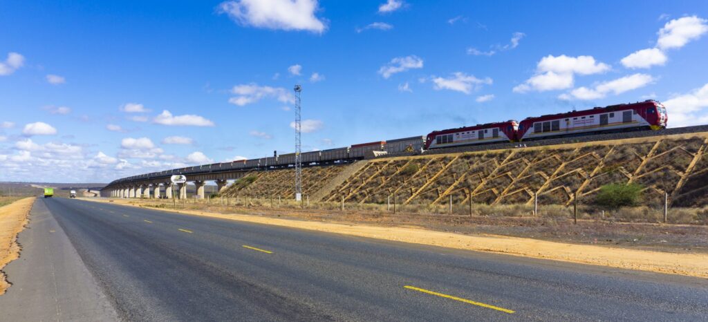 Kenya's Standard Guage Railway though Tsavo - a key piece of Trans-African infrastructure