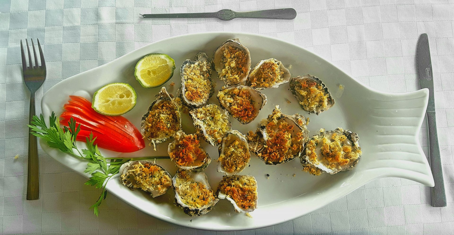 Deep fried oysters at Monsoons Restaurant