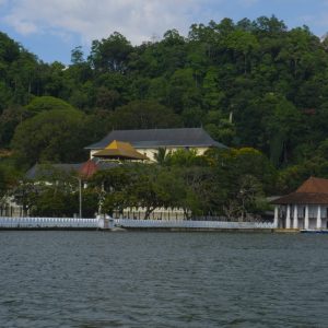 Kandy - Temple of the Sacred Tooth Relic, seen from the lake