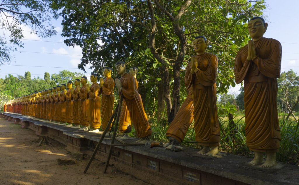 Sigiriya - Guarding Monks Surrounding the Standing Buddha