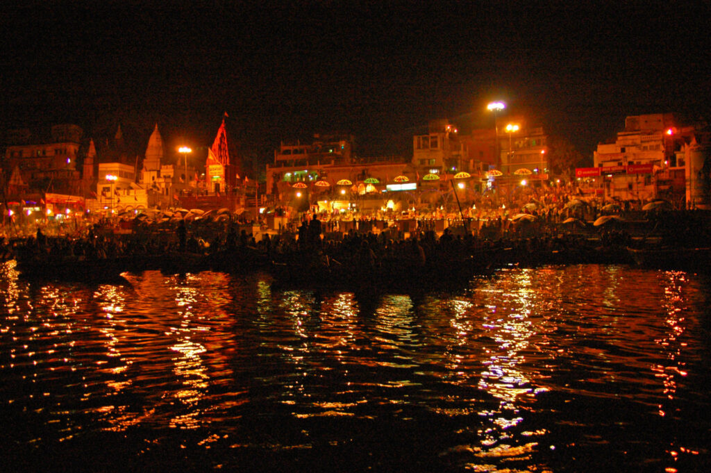 Varanasi - Ganga Aarti ceremony at Dashashwamedh Ghat