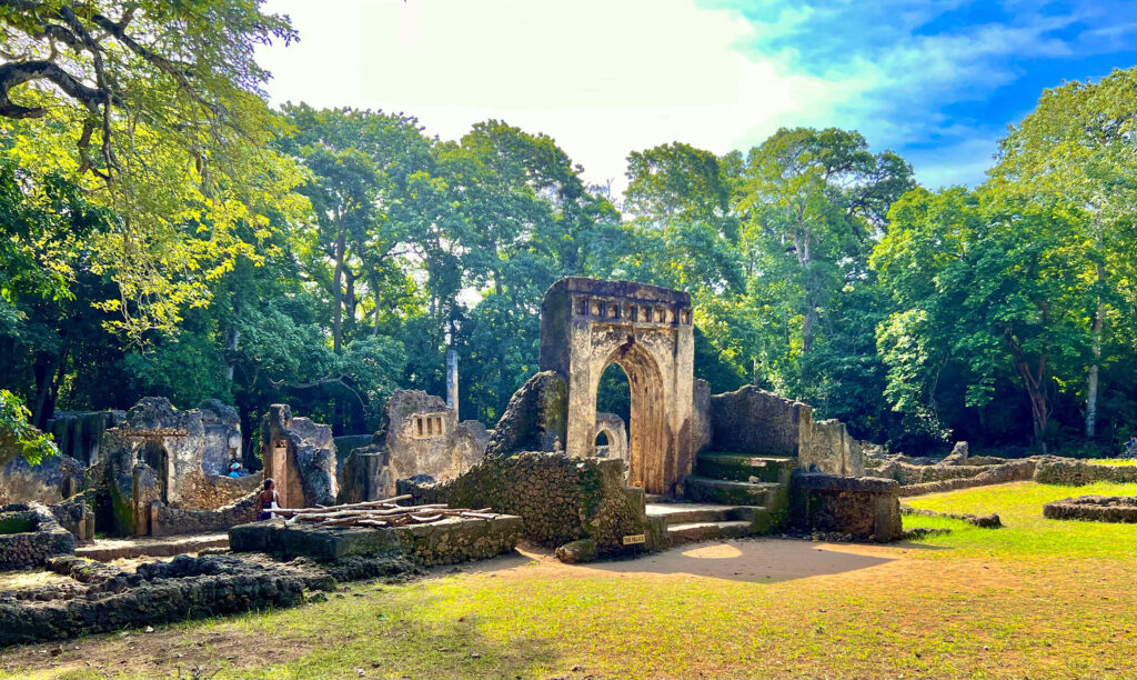 Gede Ruins in Watamu, Kenya. Historic Swahili city