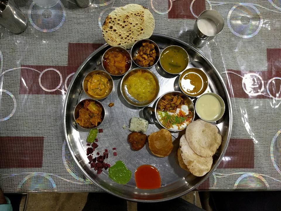 Lunch, Gujarati style.  A foodie experience in Surat