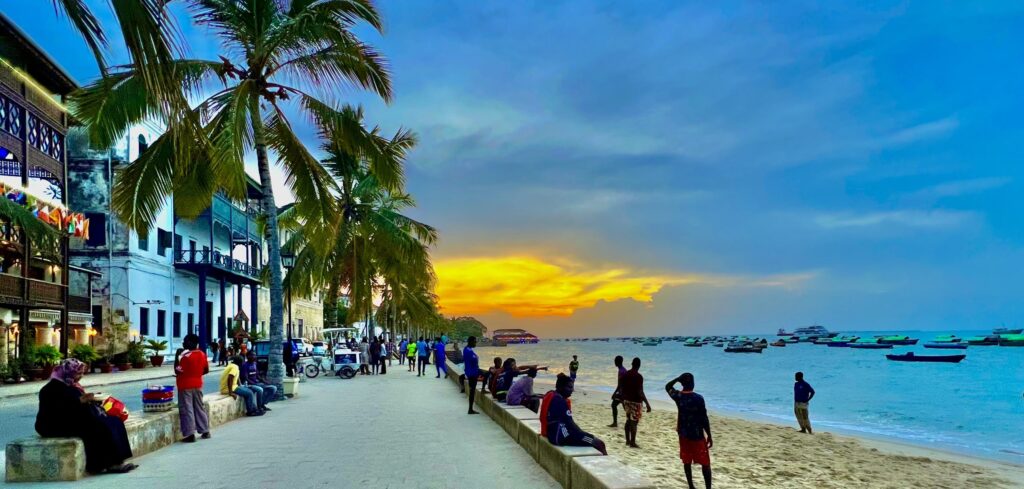 Zanzibar - Mizingani Street by the sea