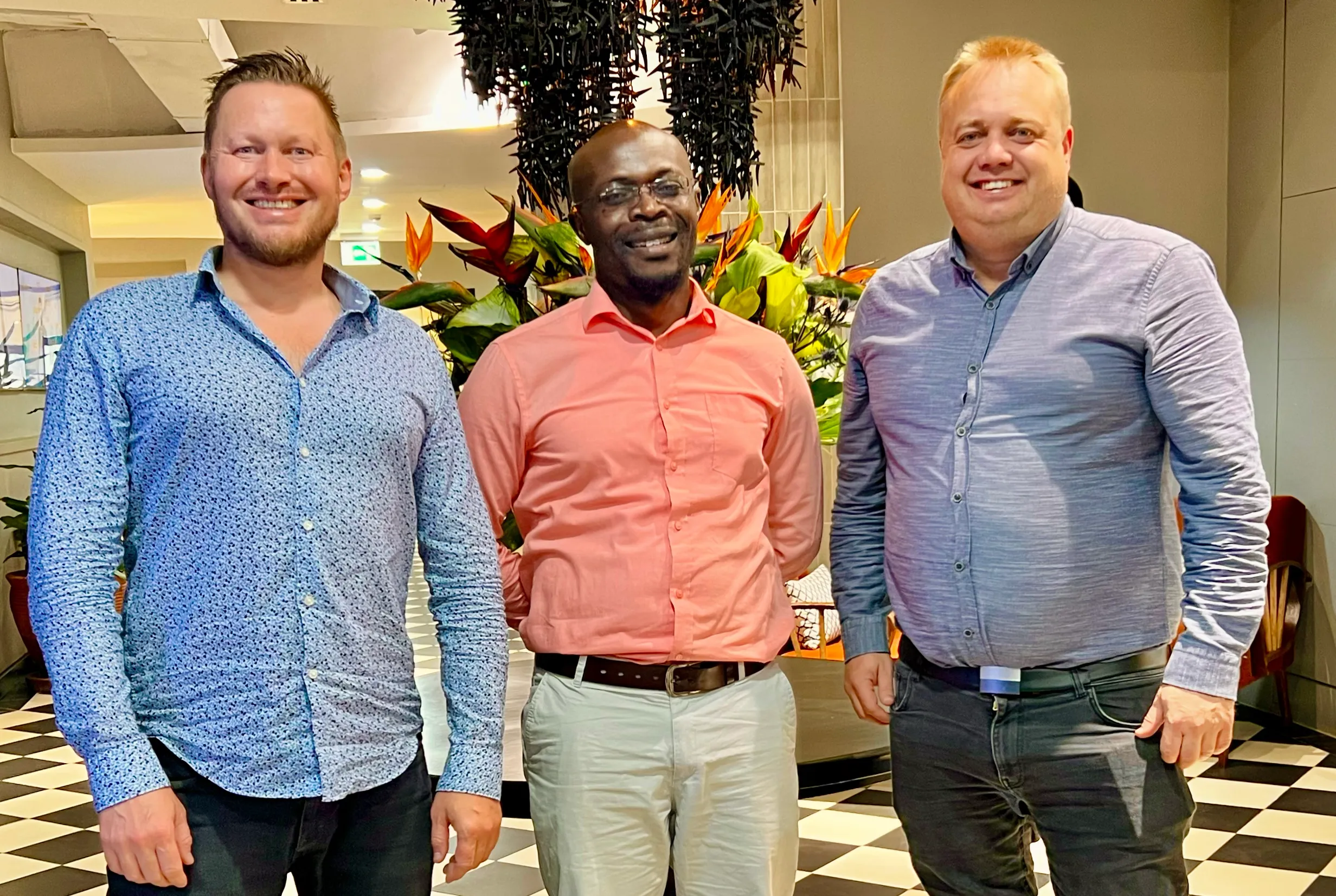 Håvar Bauck, Eric Muliro, and Endre Opdal