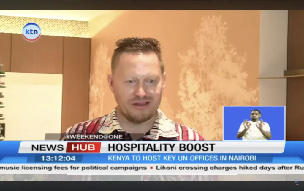 Håvar Bauck interview news story KTN TV Kenya