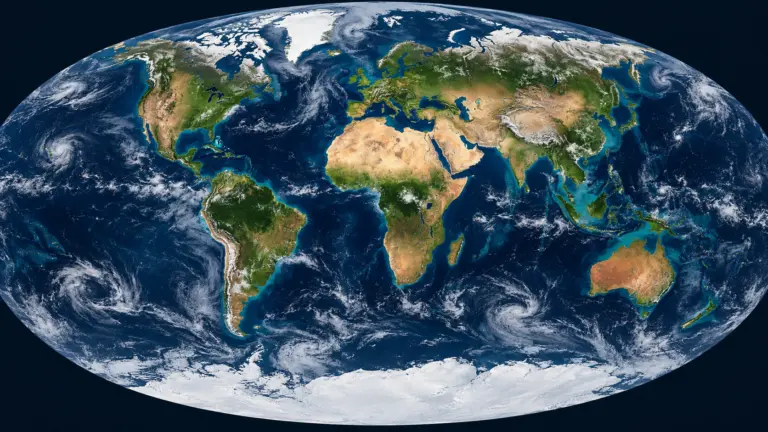 Equal Earth Map showing Africa's true size