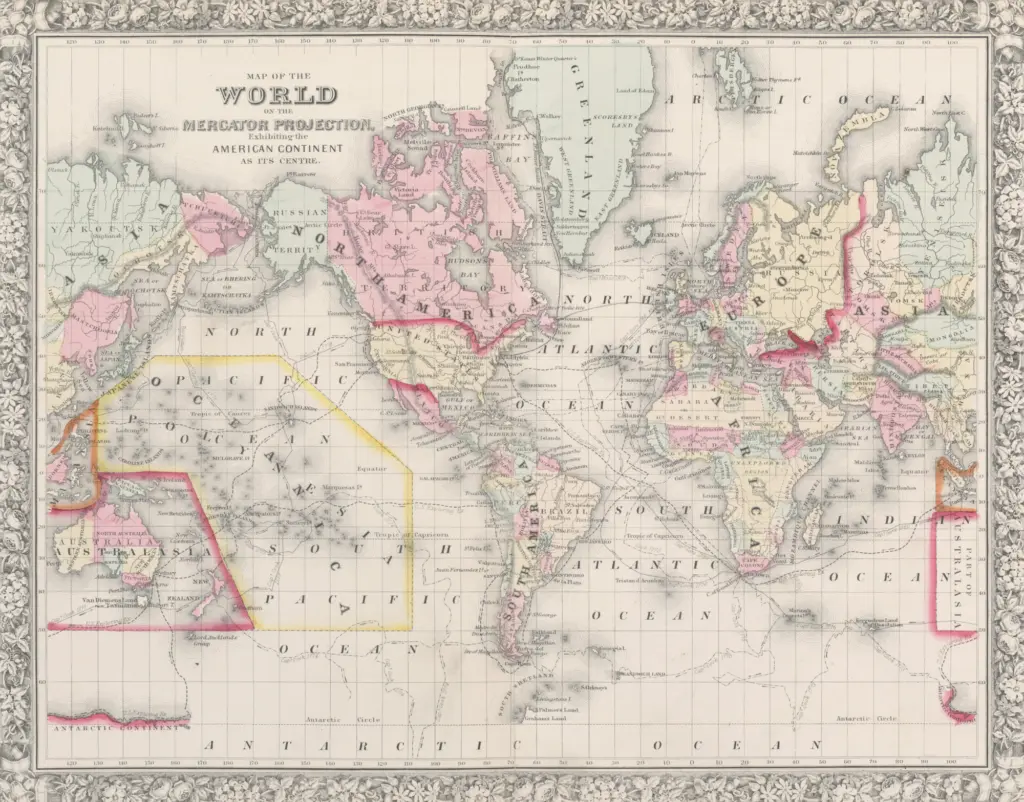 World Mercator Projection - now replaced by Equal Earth